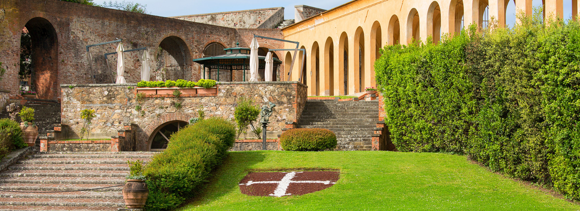 Il giardino Scotto e vista sull’Arno